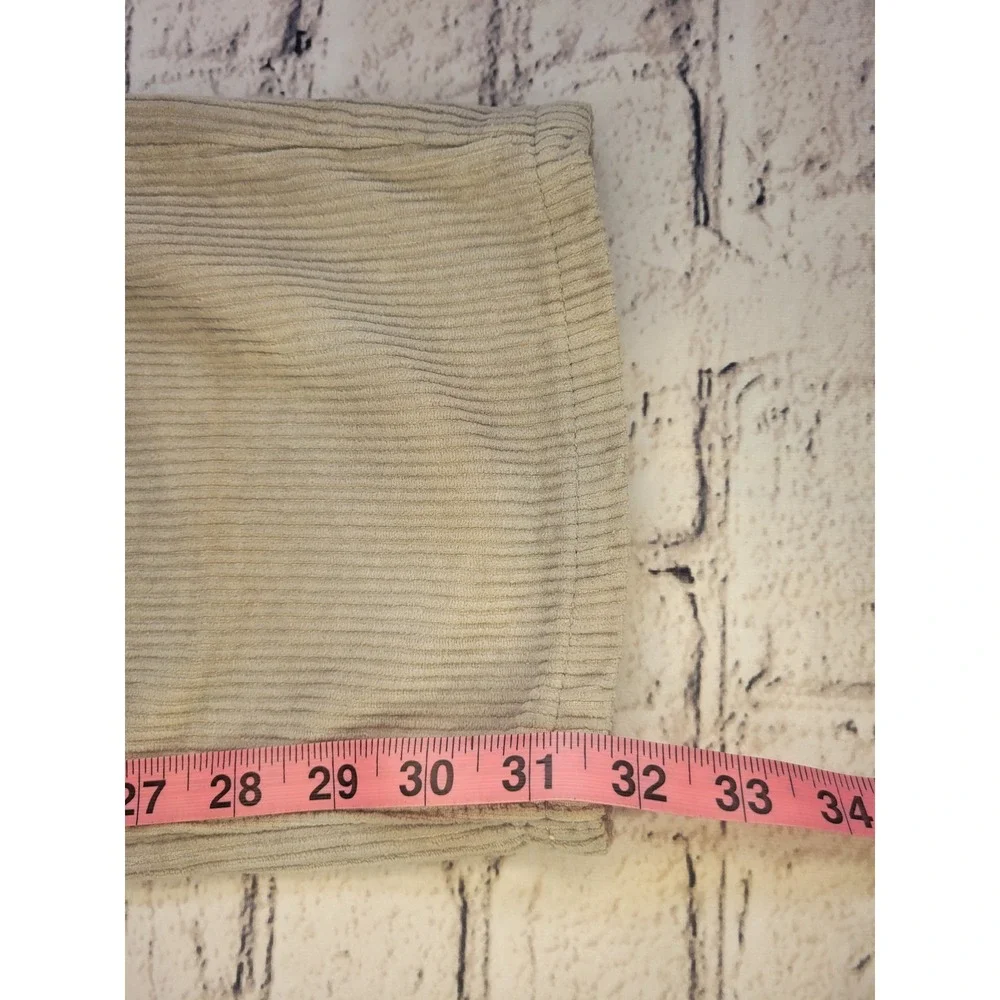 Empyre Tori Grey Corduroy Pants Womens Size 0 High Waisted Straight Leg Skate